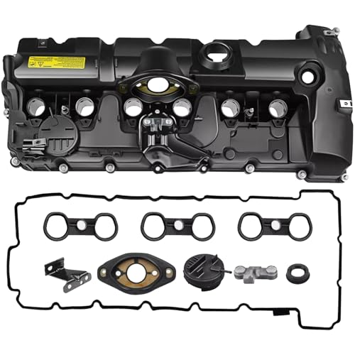 N52 Valve Cover Gasket - BMW Engine Valve Cover Kit with Gasket & Bolts - Compatible with 2006-2013 125i/128i/328i/530i/X3/X5/Z4 2.5L-3.0L OE# 11127552281 11127559311 - color: N52 BMW Engine Valve Cover