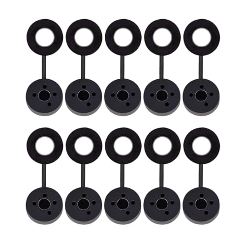 Exhaust Hanger Grommets,10Pcs,Black,1-1/8″ Dia,7/8″ Thick