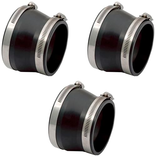 Spectre Performance SPE-9741 Black 4" x 3.5" Intake Coupler (Pack of 3) - size: 4" x 3.5" (Pack of 3)