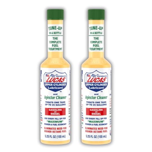 Fuel Treatment & Injector Cleaner – 5.25 oz (2 Pack) – Improves Gas & Diesel Performance, Boosts MPG, Reduces Emissions, Stabilizes Fuel