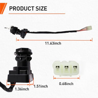 Ignition Key Switch for Arctic Cat ATV 250 300 400 500 2x4 4x4 2000-2007