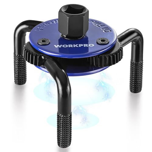 WORKPRO Magnetic Adjustable Oil Filter Wrench - color: Navy/Black
