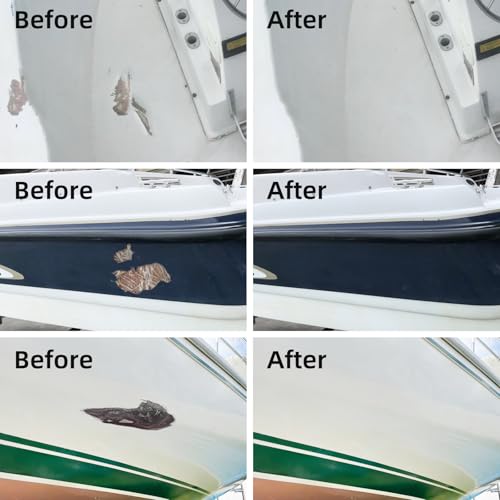 Fiberglass Boat Repair Kit, Gel Coat Repair Kit for Boats (Color Match)