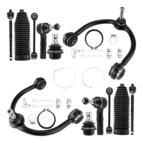 KAX Upgraded 12pcs Front Upper Control Arms Suspension Kit for Jeep Grand Cherokee 2005-2010, for Commander 2006-2010, Upper Control Arms, Ball Joints, Sway Bar Links, Tie Rods & Boots K620188 K80629 - size: Jeep Grand Cherokee 2005-2010