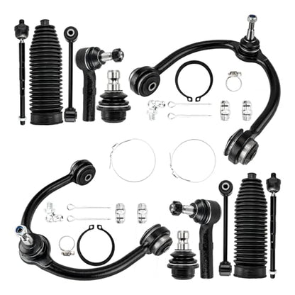 KAX Upgraded 12pcs Front Upper Control Arms Suspension Kit for Jeep Grand Cherokee 2005-2010, for Commander 2006-2010, Upper Control Arms, Ball Joints, Sway Bar Links, Tie Rods & Boots K620188 K80629 - size: Jeep Grand Cherokee 2005-2010