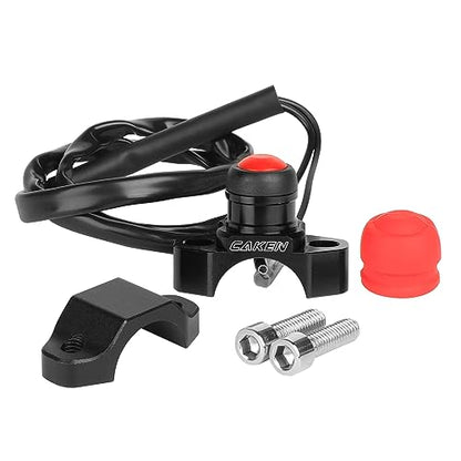 Motorcycle ATV Water Proof Engine Start Stop Kill Switch Button - color: Black