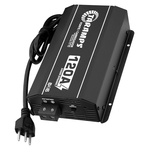 Taramps BOB 120A Power Supply & Battery Charger 12V-15V Adjustable, 120A Dynamic Output, Automatic 127V/220V Bivolt, Smart Cooler, 2000W DC Power Supply for Car Audio, Batteries & LED Systems