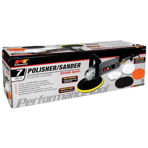Performance Tool W50084 7 in. 10 Amp Variable Speed Polisher/Sander - size: 7" Sander/Polisher (Variable Speed)