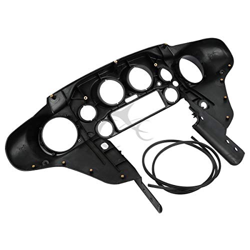 TCMT Batwing Inner & Outer Cowl Fairing Fit For Harley Touring Street Glide FLHX Electra Glide Ultra Classic FLHT FLHTC FLHTCU 1996-2013 (Inner & Outer Fairing) - color: Black Fairing Set#1