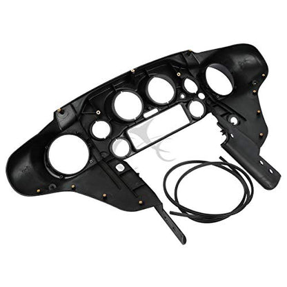 TCMT Batwing Inner & Outer Cowl Fairing Fit For Harley Touring Street Glide FLHX Electra Glide Ultra Classic FLHT FLHTC FLHTCU 1996-2013 (Inner & Outer Fairing) - color: Black Fairing Set#1