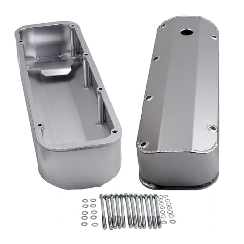 maXpeedingrods Fabricated Aluminum Tall Valve Covers with Hole Racing