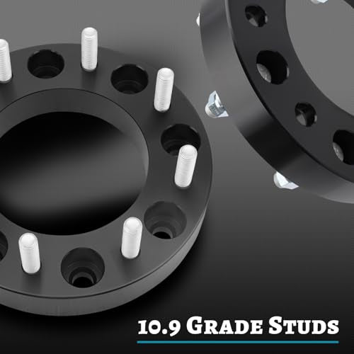 IRONTEK 8x200mm Wheel Spacers Compatible for Ford F350 2005-2025 Super Duty DRW, for Ram 3500 2019-2025 DRW, 8x6.5 Wheel Spacer 1.5 inch Thread Pitch M14x1.5 Hub Bore 142mm 2PCS - size: 8x200-2PCS