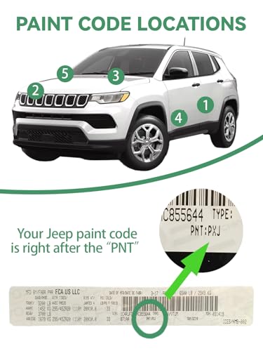 Car Touch Up Paint Sarge Green(PGG) for Jeep - color: Sarge Green(PGG)for Wrangler/Gladiator, style: Jeep