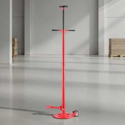 VEVOR Underhoist Support Stand, 3/4 Ton (1653 lbs) Capacity Under Hoist Jack Stand with Two Wheels, Lifting from 51.97" to 80", Bearing Mounted Spin Handle, Foot Pedal, Support Vehicle Components