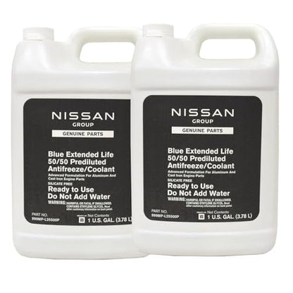 Nissan Genuine Fluid 999MP-L25500P Blue Long Life Antifreeze/Coolant - 2 Gallons