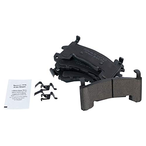TRQ Front Ceramic Brake Pad & Rear Shoe Kit w/Chemicals - color: Ceramic, size: BFA12798