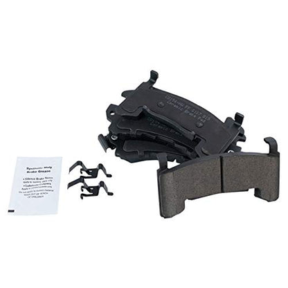 TRQ Front Ceramic Brake Pad & Rear Shoe Kit w/Chemicals - color: Ceramic, size: BFA12798