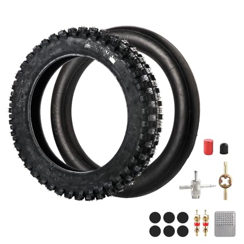 Rear Tire 90/100-14, 3.00-14" Inner Tube for 125cc 140cc 150cc Coolster TaoTao Apollo RFZX18 CRF80R KLX125 KLX140 RM80 YZ80 YZ85 TTR125 Coolster Pit Dirt Bike Off Road Motocross Heavy Duty - size: 90/100-14"