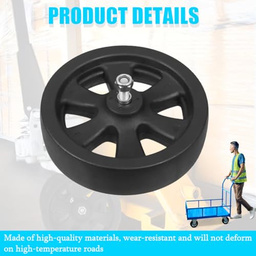Trailer Jack Caster Wheel, 6 Inch Trailer Tongue Jack Wheel with 1200LB Load Capacity, Utility Replacement Parts Accessories, Suitable for Hitch Camper RV - size: 8 Inch