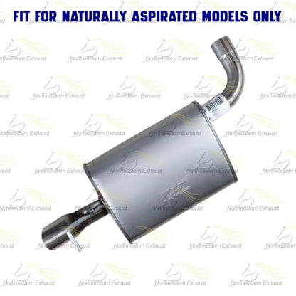 Exhaust Driver Side Muffler Compatible for 2011-2015 Ford Explorer 3.5L | Stainless Steel | Northeastern Exhaust | Free Clamp Included | Automotive Replacement Part | Direct-Fit - size: Driver Side Muffler