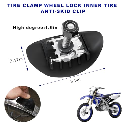 Motorcycle Wheel Rim Lock, 1.6" Tyre Rim Lock for Secure Tire Grip Inner Tube Protection, Inner Tube Safe Bolt Replacement for Motorcycle Dirt Bike Motocross Pit Bike - color: 1.6"