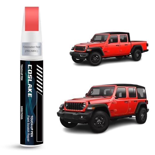 Car Touch Up Paint(Firecracker Red(PRC/MRC)) for Jeep - color: Firecracker Red(PRC/MRC) for 2025 Wrangler/2024 Wrangler/2025 Gladiator/2024 Gladiator