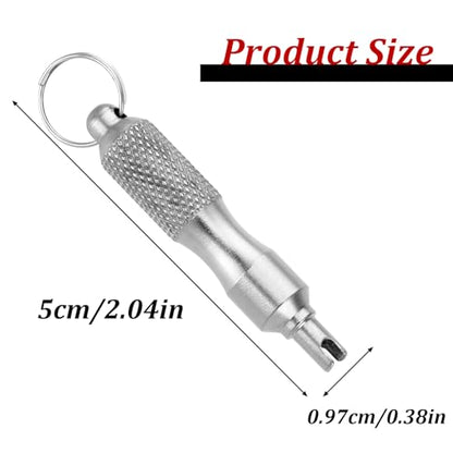 Trinkrittey Valve Core Removal Tool, Valve Stem Core Remover Stainless Steel Valve Core Remover Tire Valve Stem Tool for Automotive Car Bicycle Motorcycle Tire Repair Install