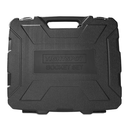 TIGHTSPOT 1/4" Drive 80pc Impact Socket MASTER SET, our Most Complete Set Ever with SAE & Metric from 3/16 Inch - 9/16 Inch, 4mm - 15mm, Standard/Deep/Universal & Torx & Inverted Torx Sockets & More - size: 1/4” Drive 80pc Impact Socket Set