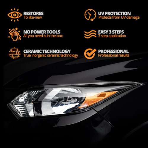 CERAKOTE® Ceramic Headlight Restoration Detailer Pack, Step 3, 40 Wipes - size: 20x Step 3 Wipes (Pack of 2)