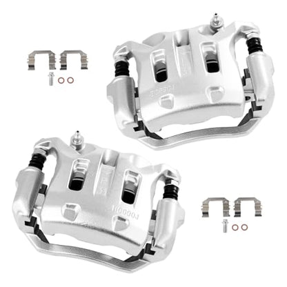 cciyu Front Left & Right Disc Brake Calipers With Bracket 19B2870B 19B2871B - size: Front[19B2870B+19B2871B]