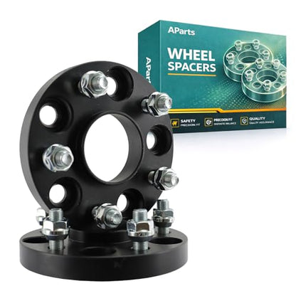 AParts 5x4.5 Hubcentric Wheel Spacers 0.75", 64.1mm Hub Bore, 12x1.25 Studs, Forged Aluminum Wheel Spacers Compatible with - size: 0.75"-5x4.5"-64.1mm-12x1.25