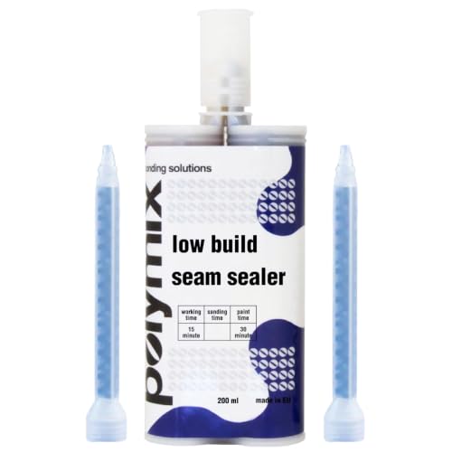 Polymix Low Medium Build Seam Bonding Adhesive 200ml Cartridge & Two Application Mixing Nozzles - color: Beige