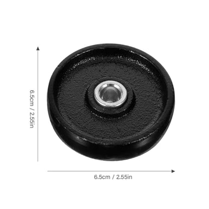 Gatuida 2pcs Hydraulic Jack Wheel Replacement Parts Front Wheels for Floor Jack Enhanced Stability and Maneuverability Easy to Install for Heavy Use
