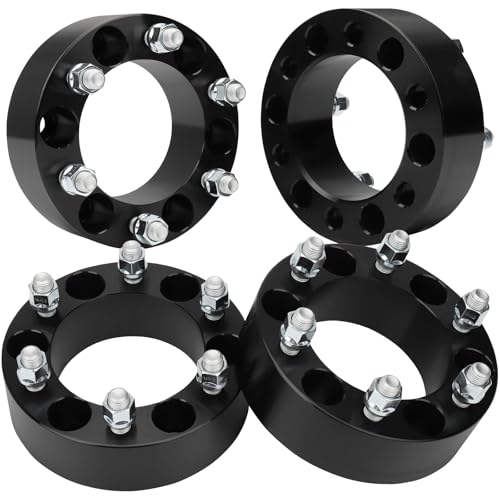 IRONTEK 6x5.5 Wheel Spacers 2inch 108mm Fit for Chevrolet, for GMC, M14x1.5 - size: 6x5.5-2in