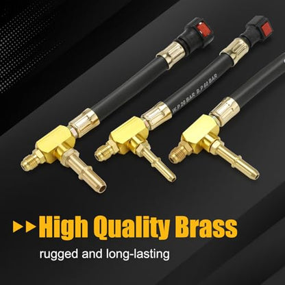 BETOOLL Digital Fuel Pressure Tester Kit - Fuel Pressure Gauge 0-300 PSI with 9.49,7.89,6.30 Fuel Line Fittings Automotive Test Tool Kit - size: Digital Fuel Pressure Test Kit