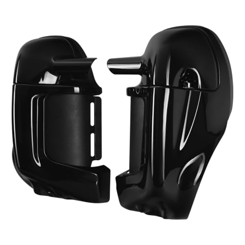 TCT-MOTORPARTS Lower Vented Fairings Glove Box Cap Glove Fit for Harley Road Street Electra Glide Road King Tour Electra Glide Ultra Classic FLHTC1983-2013 - color: Unpainted Black