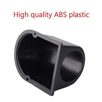 ESUPPORT Universal Car Motor 2" 52MM Black ABS Plastic Gauge Meter Dash - color: One Hole