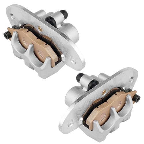 Caltric Rear Left Right Brake Caliper with Pads Compatible with Yamaha Rhino 700 Yxr700 4X4 2008-2013
