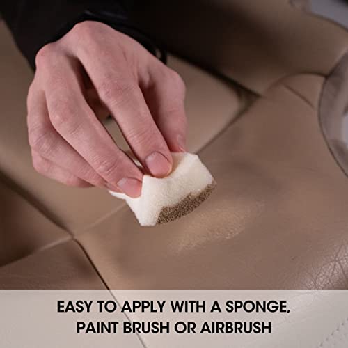 Furniture Clinic Leather Repair Paint, Color and Finish, Beige - color: Beige, size: 500ml / 17oz