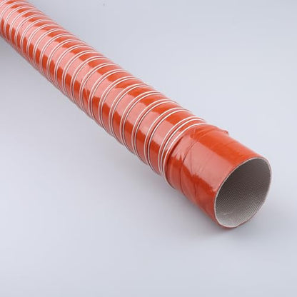 AC PERFORMANCE ID 2" Silicone Air Intake Ducting with Cuff Red 1 Meter - color: Red with Cuff, size: 2", 3.3 FT (1M)