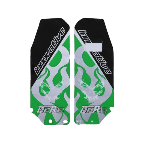 White Fairing Kit Plastic Fender with Green Graphics Sticker Decals for KLX110 KX65 KLX 110 KX 65 DRZ110 RM65 110cc 125cc 140cc 150cc 160cc 200cc Pit Dirt Bike Motorcycle Plastics Body Kit
