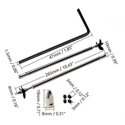 Fielect Drive Shaft w Propeller and Universal Joint for RC Boat, L250mm Shaft, L200mm Sleeve, D36mm Propeller, Fit for 2mm Motor Shaft - color: 2.00mm 25cm 20cm