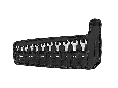 TEKTON Stubby Combination Wrench Set, 11-Piece | WCB94401 - size: 11-pc. (1/4 - 3/4 in.), style: Pouch