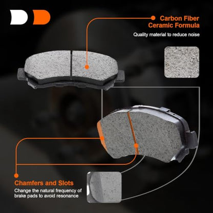 Brake Pads Fit For Hyundai Elantra/Veloster,For KIA Forte/Forte5/Forte Koup - style: D1543 & D1544