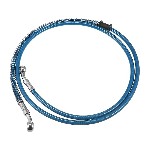 Motoforti 55.12" Length 10mm ID Motorcycle Hydraulic Brake Line Oil Hose Pipe Stainless Steel Braided Cable for ATV Motocross Sport Bikes Street Bikes Blue - color: Blue
