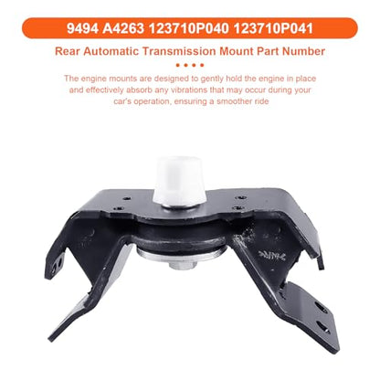 Engine Motor Mount Compatible with Toyota 4Runner 2003-2024 V6 4.0L,T-oyota Fj Cruiser 2007-2014 V6 4.0L,Toyota Tacoma 2005-2015 V6 4.0L,Replacement for A4260 A4260 A4263 - size: 4Runner 03-24