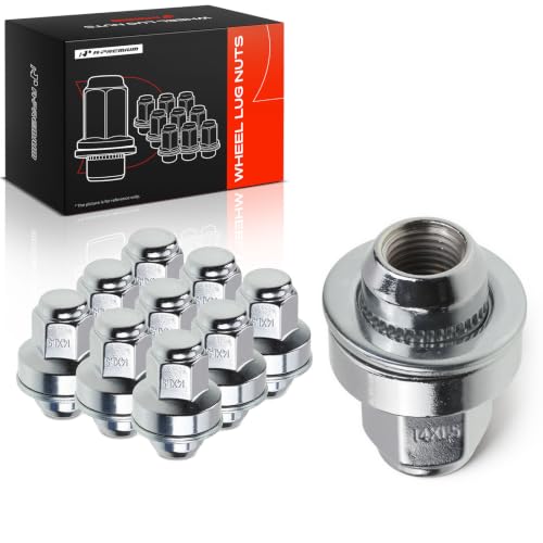 A-Premium Front or Rear M14-1.50 Wheel Lug Nuts, Set of 10 - style: 10PCS