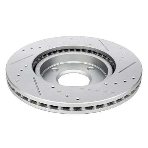 SCITOO Front Brake Kits Drill & Slotted Brakes Rotor Brakes Pads:D815;31463 - size: Front 31463-Slotted + D815 [2+4PCS]