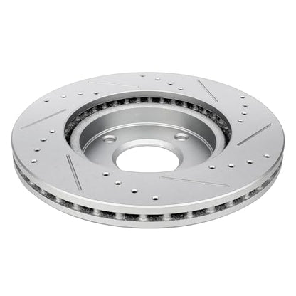SCITOO Front Brake Kits Drill & Slotted Brakes Rotor Brakes Pads:D815;31463 - size: Front 31463-Slotted + D815 [2+4PCS]