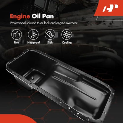 A-Premium Engine Oil Pan Sump with Drain Plug